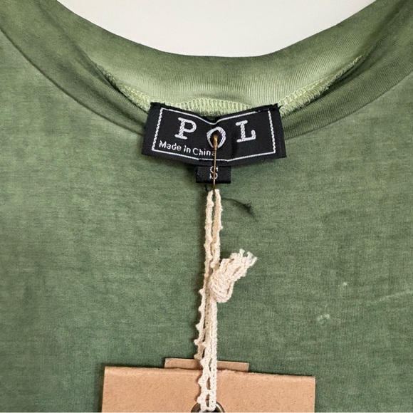 Pol Women’s Green Acid Wash Tank With Front Pocket NWT* - Size S - Picture 6 of 6